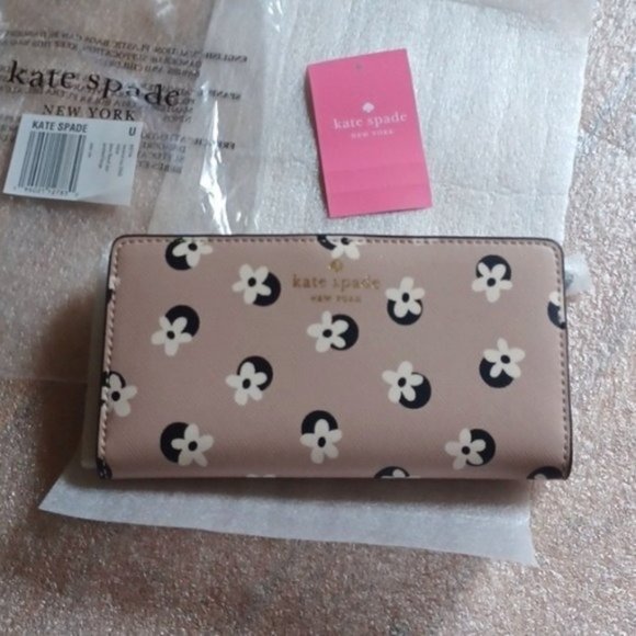 kate spade Handbags - SOLD - NWT Kate Spade Jana Large Slim Bifold Wallet - Floral